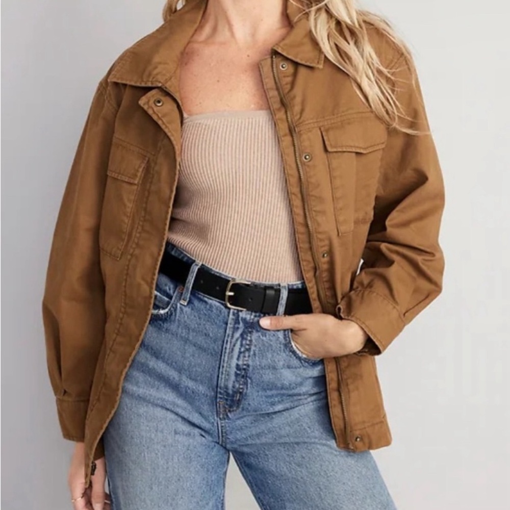 OLD NAVY Cinched-Waist Utility Jacket
